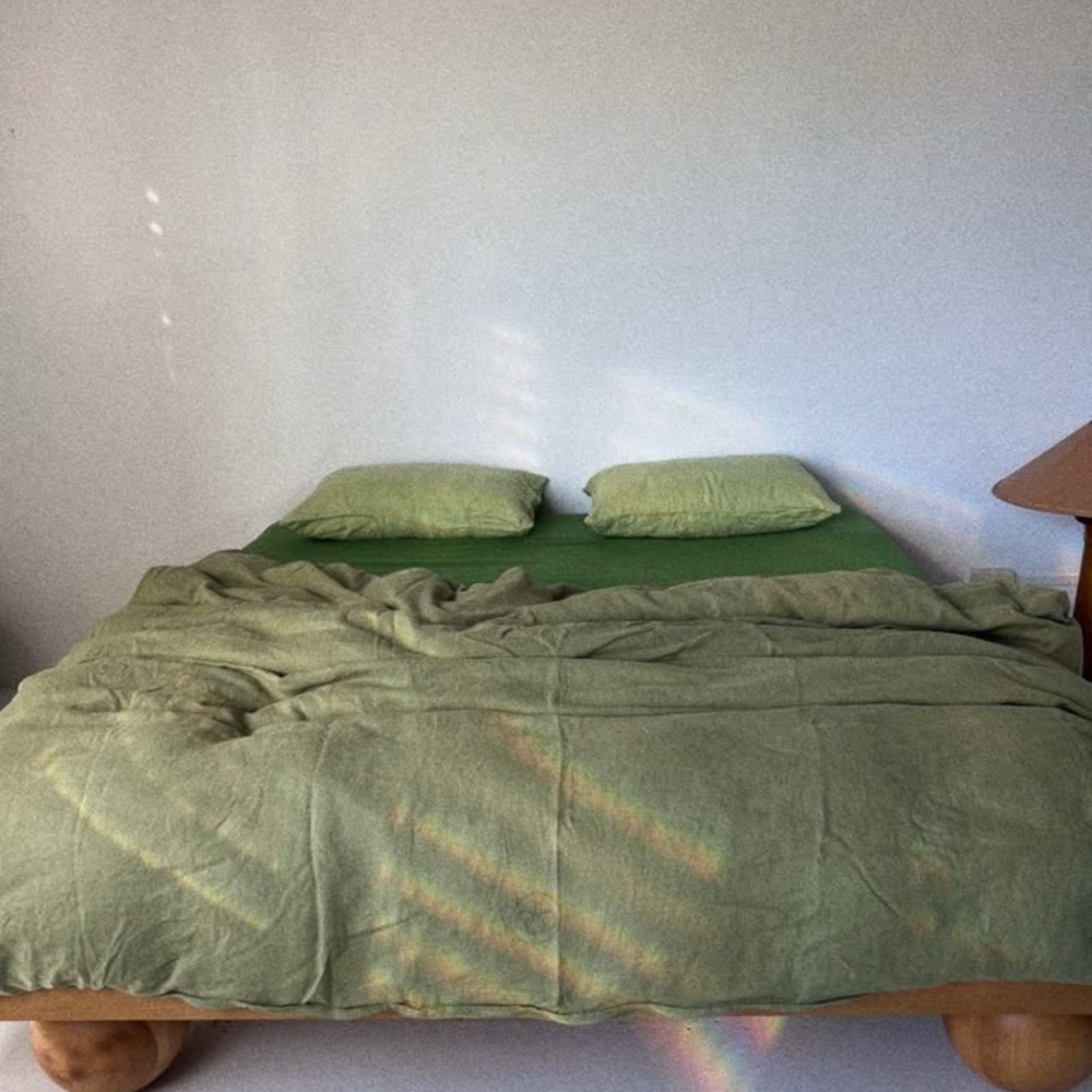 Dazed but Amazed King Green Tonal Bedding Set